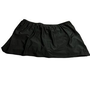 Cacique Swim Women’s Black Swimsuit Skirt Bottoms Size 22
